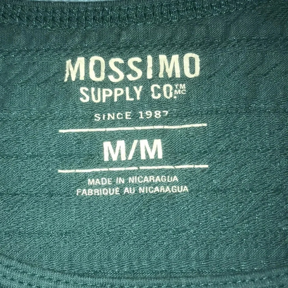 MOSSIMO textured stretchy green tank top size M - Picture 4 of 7